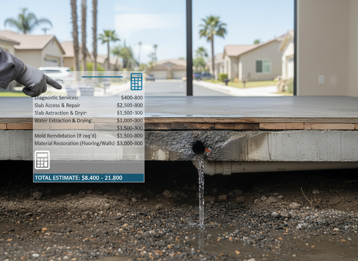 What Mira Loma Homeowners Should Budget For Slab Leak Repairs