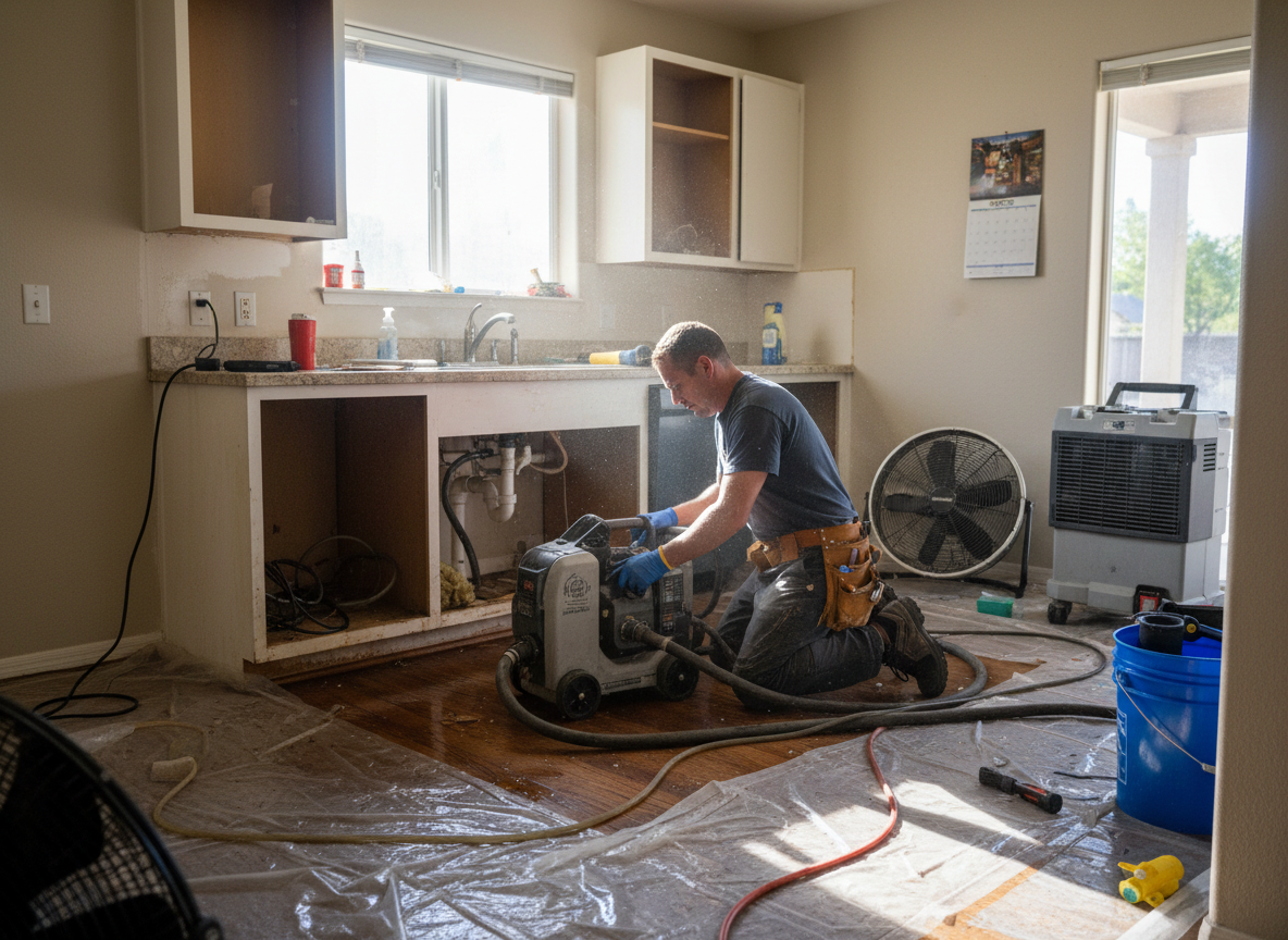 Kitchen Water Damage Repair in Mira Loma, CA