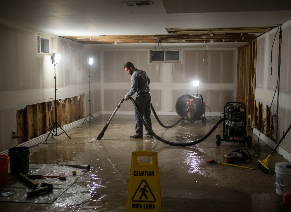 Water Damage Mitigation in Mira Loma, CA